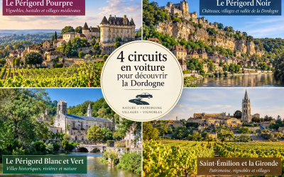 4 circuits en voiture en Dordogne et autour de Bergerac