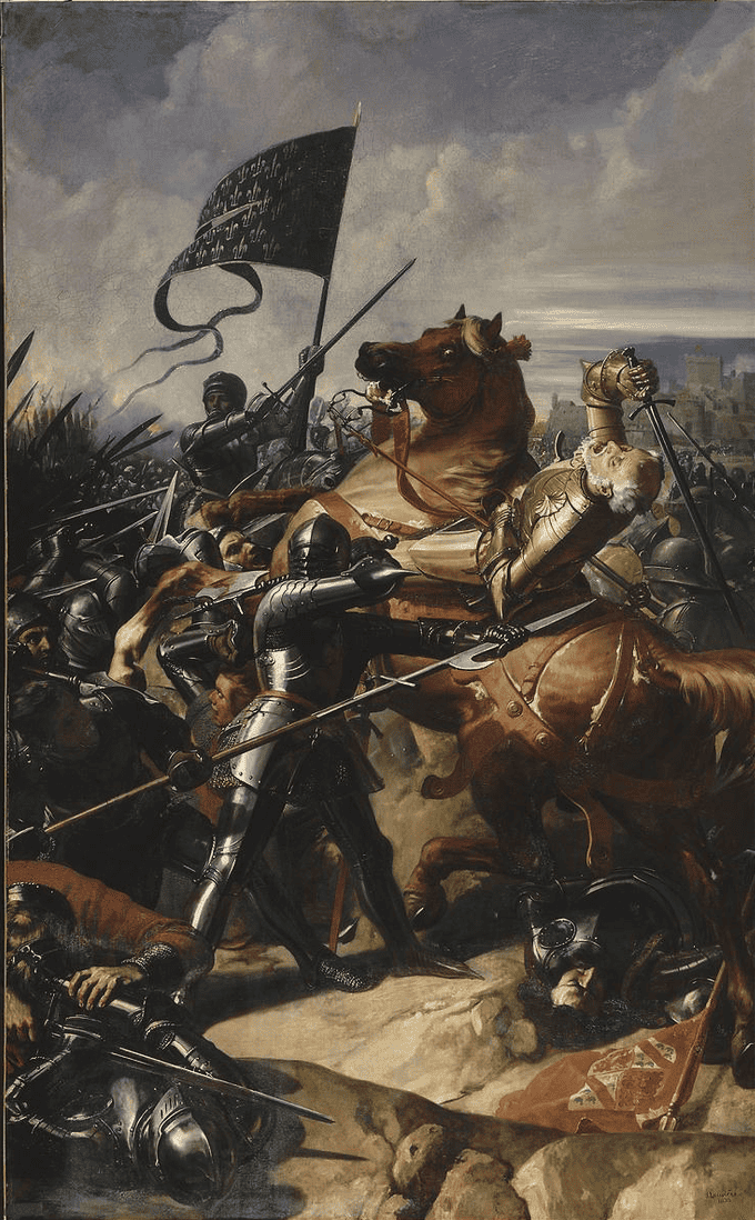 Peinture de Charles-Philippe Larivière — Bataille de Castillon, 17 juillet 1453